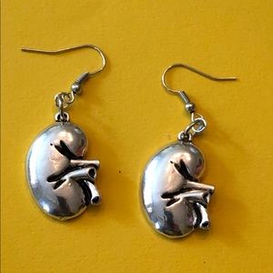 Kidney organ earrings! New never worn